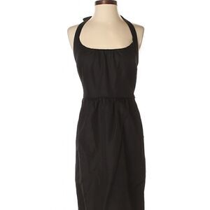 J CREW Cotton Halter Dress Black